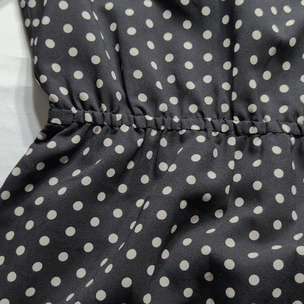 J Crew black Polka Dot dress size 0 - Picture 5 of 7